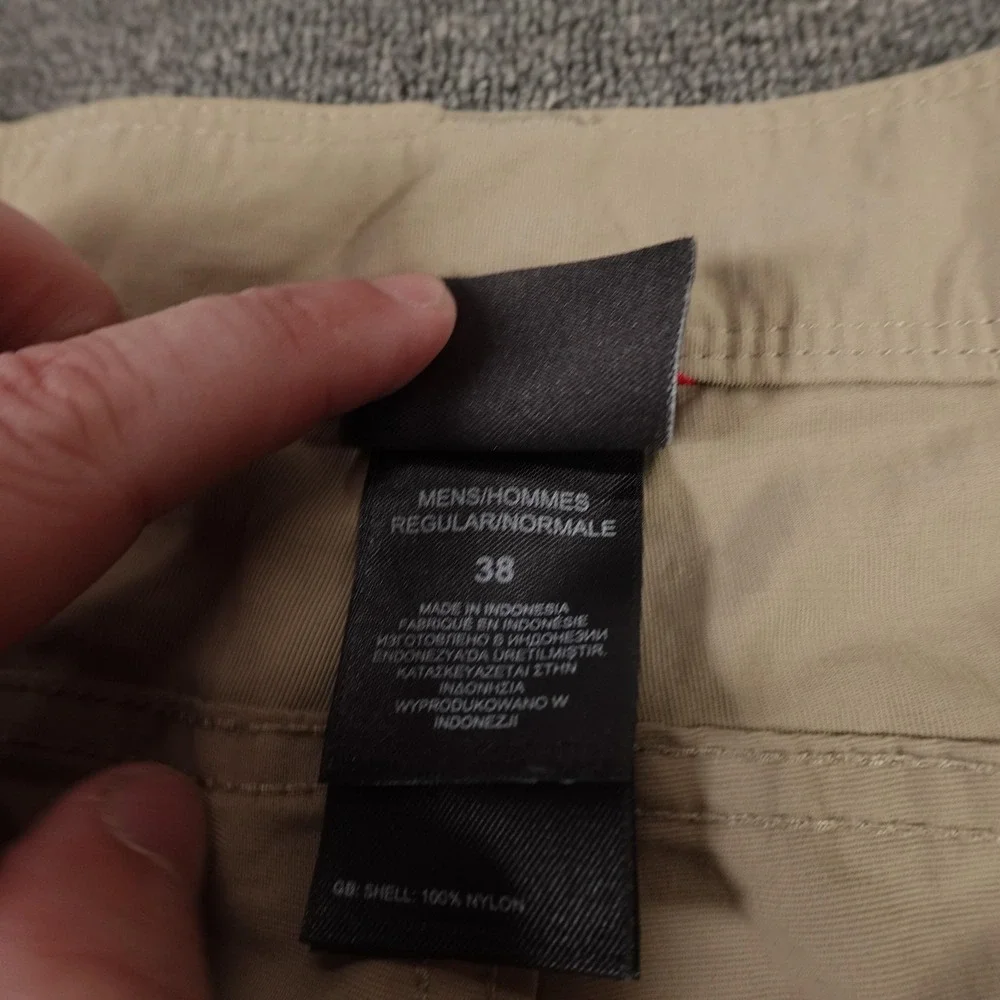 The North Face Shorts Mens 38 Beige Nylon Cargo Hiking Outdoor 10 Inseam Travel
